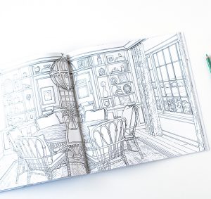 Home decor coloring book for adults