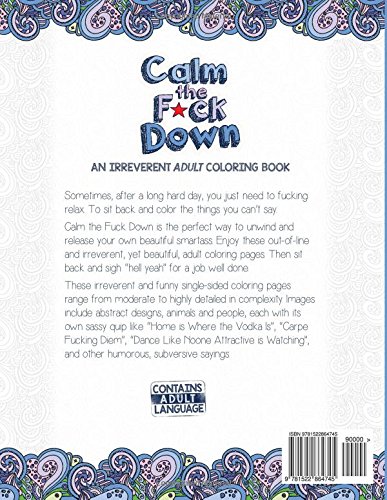 Calm the fuck down coloring book for adults