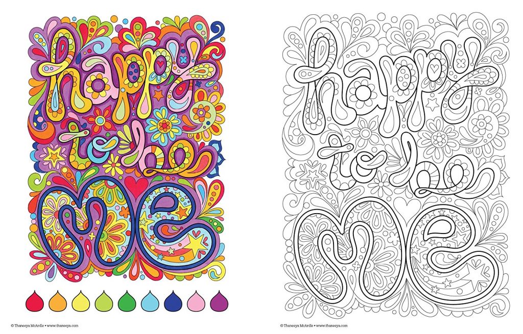 Happy feelings coloring page