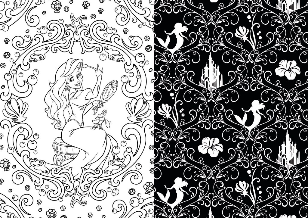Disney character coloring pages