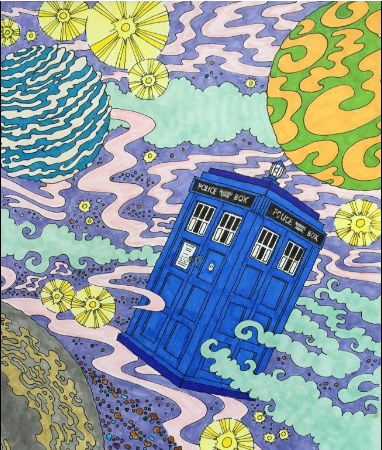 Doctor Who Coloring Book for Adults