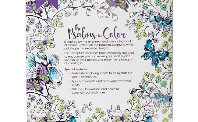 Inspirational Adult Coloring Book The Psalms in Color