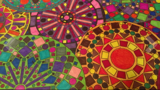 Leisure Arts pattern design coloring book for grown-ups