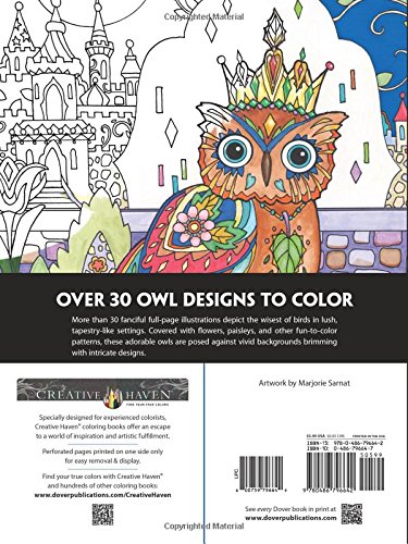 Owl designs for coloring for grownups