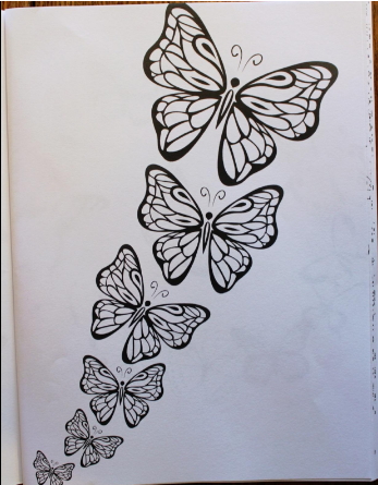 Butterfly patterns for coloring