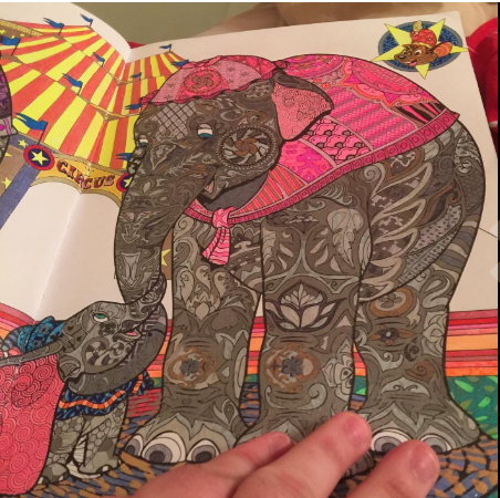 Disney Elephants coloring pages for grownups
