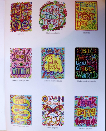 Inspirational coloring pages for adults
