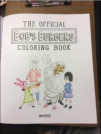 Official Bob's Burgers coloring book for grown-ups