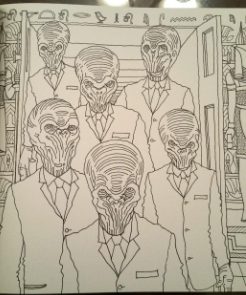Adult Coloring pages with Doctor Who characters