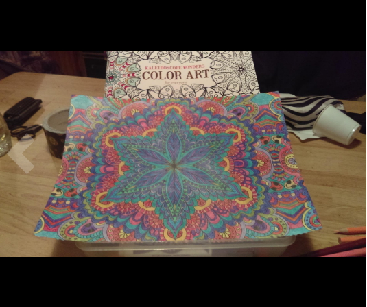 Color Art mandala geometric pattern coloring pages