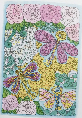 Entangled Dragonflies adult coloring book - Dover Creative Haven