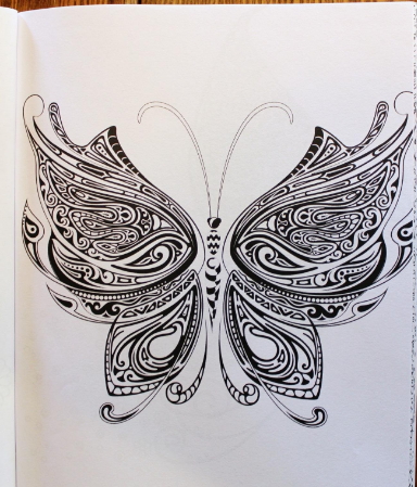 Butterfly coloring sheets