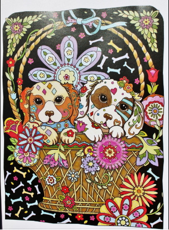 Dogs and puppies coloring pages