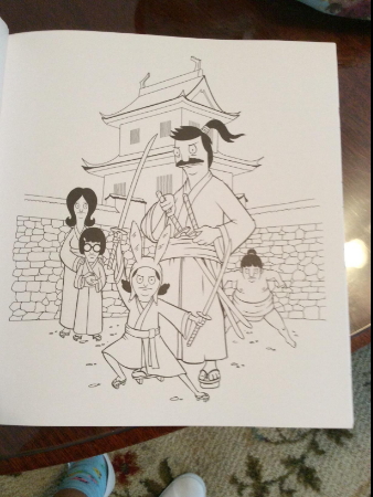 Adult Coloring pages from Fox Bob's Burgers TV show