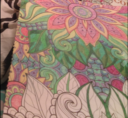 Kaleidoscope coloring book for grownups