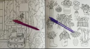 Home decor coloring pages for adults