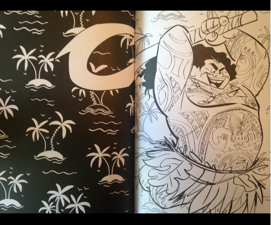 Moana has a great family coloring book from Disney