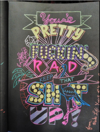 Motivational swearing coloring book for grown ups