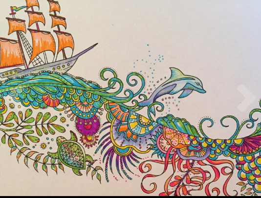 Pirate sailing ship coloring pages for adults