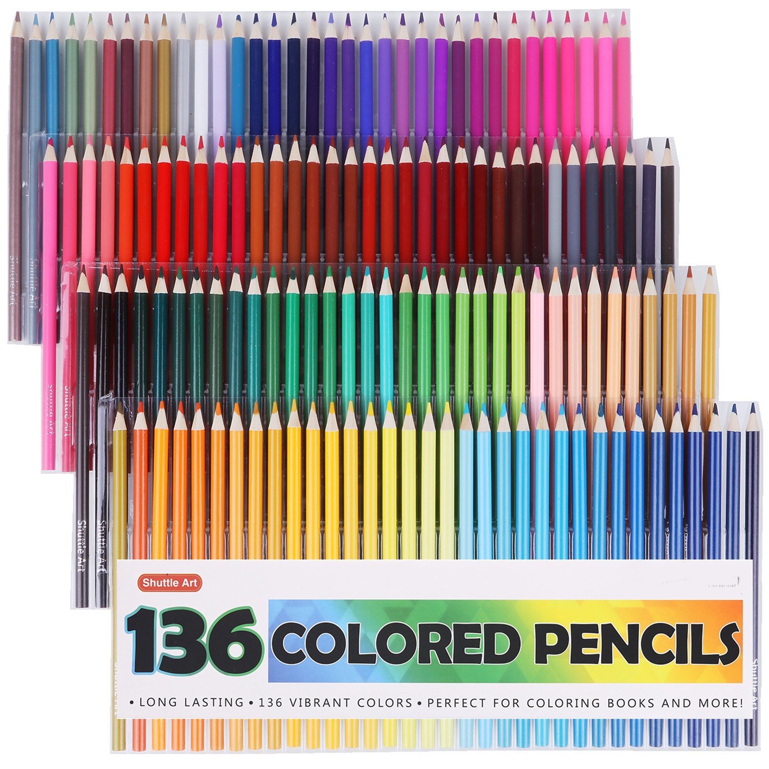 Download Shuttle Art 136 Colored Pencils Set for Adult Coloring ...