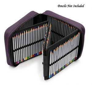 CreooGo Canvas Pencil Wrap, Pencils Roll Case Pouch Hold for 72 Colored  Pencils (Pencils are not Included)-Tree,72 Holes