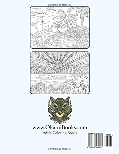 Vacation Summer and Beach Adult Coloring Book